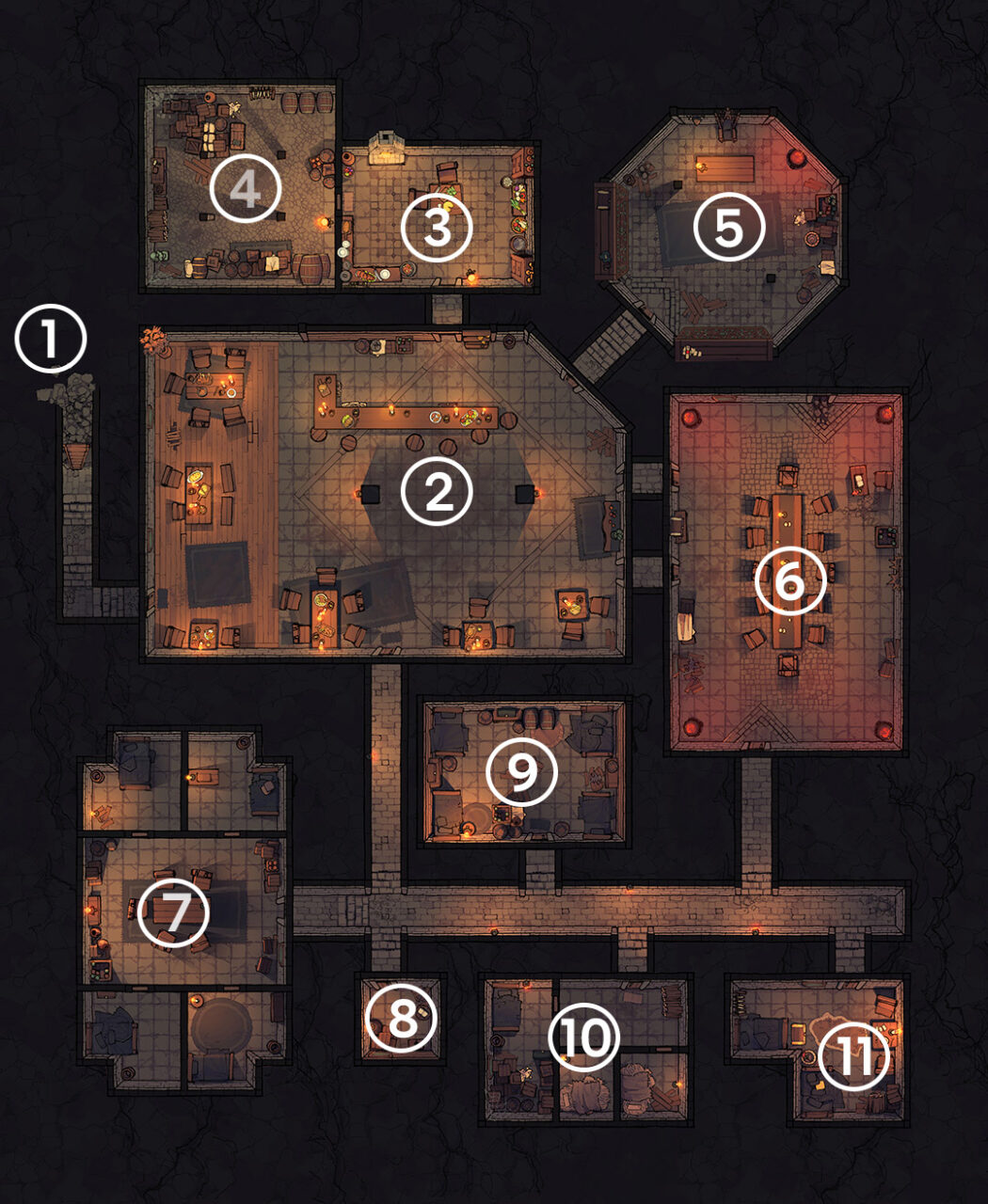 A Game Dungeon Map