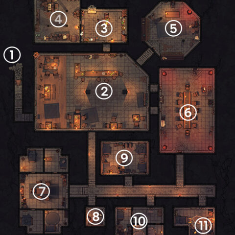A Game Dungeon Map